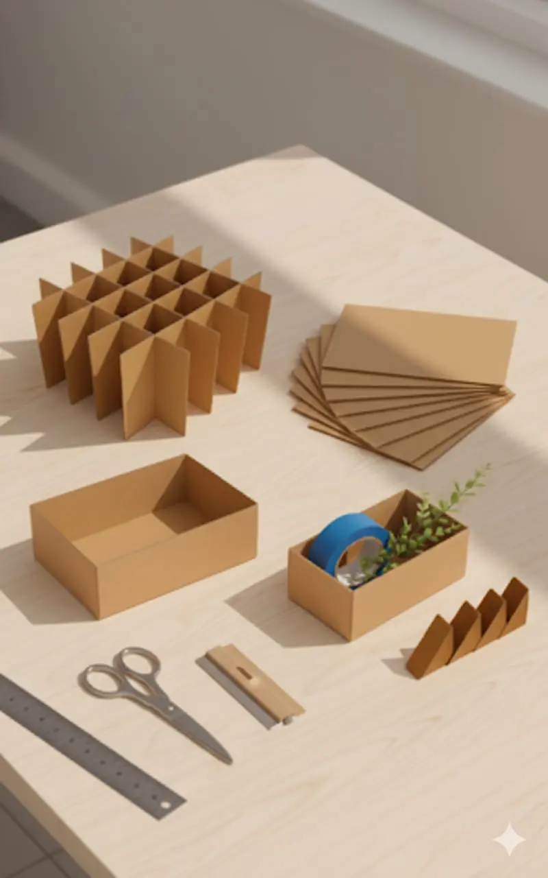 Acessórios para embalagem como fitas adesivas e plástico bolha